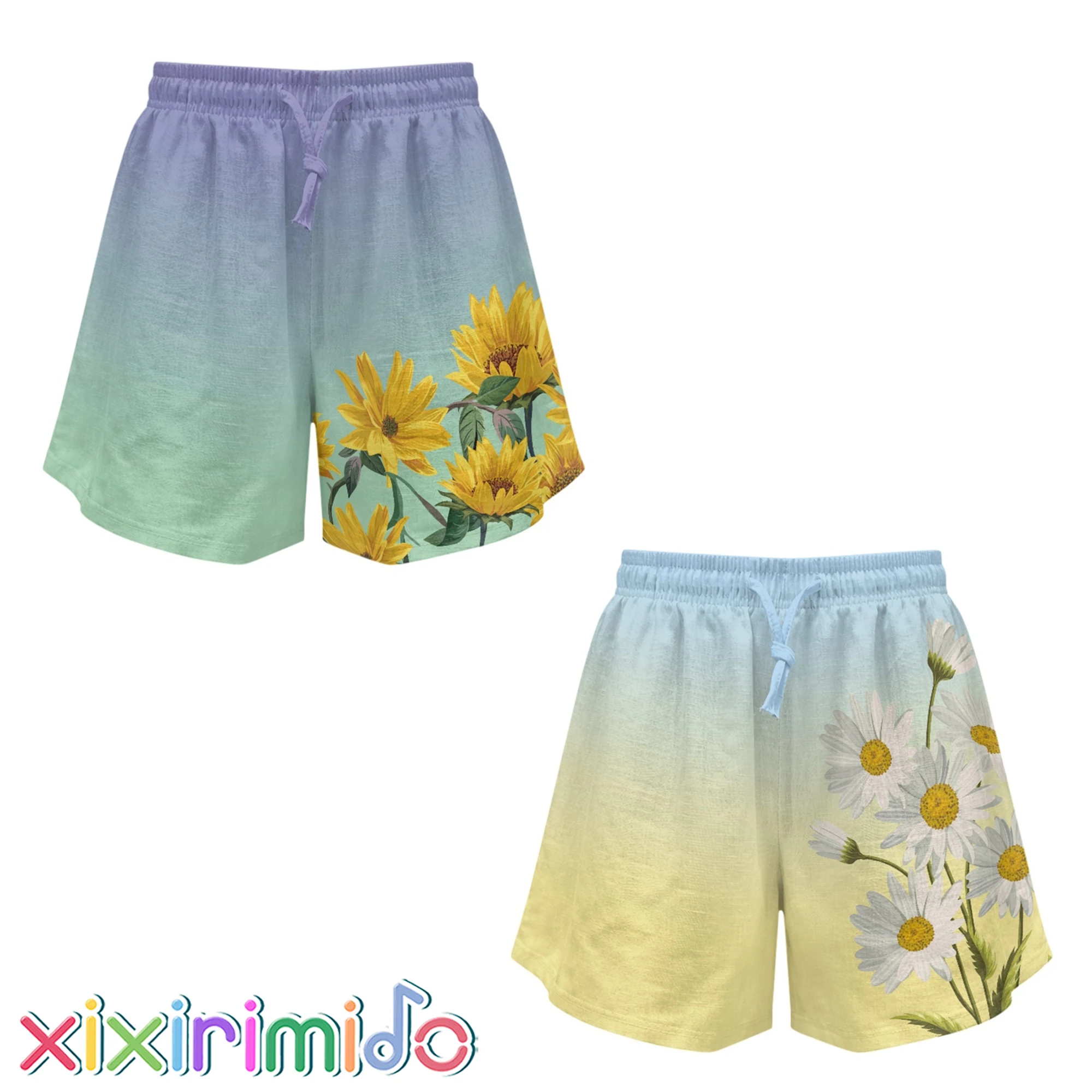 XIXIRIMIDO 2026 Summer Women's Casual Linen Shorts with Pockets Gradient Print Wide-legged Drawstring Beach Vacation Clothes
XIXIRIMIDO 2026 Summer Women's Casual Linen Shorts with Pockets Gradient Print Wide-legged Drawstring Beach Vacation Clothes