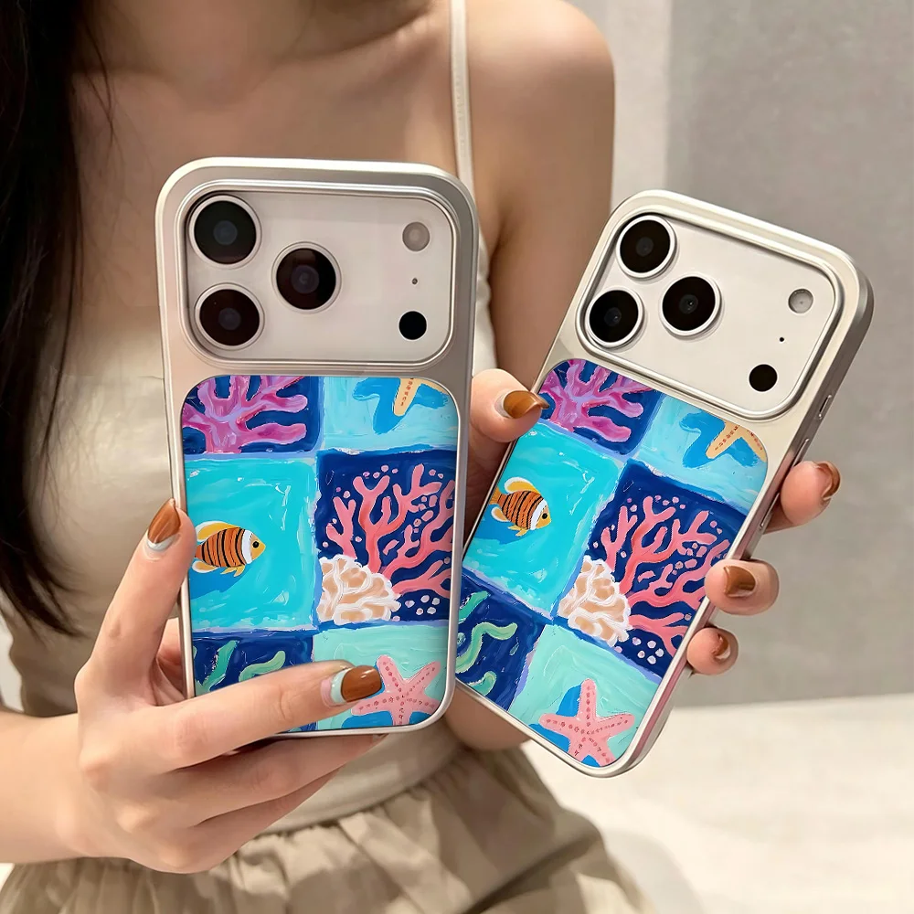 LALA Short Title Ocean Coral Fish Checker Phone Case for iPhone 17 16 15 14 13 12 11 Air Pro Max Plus Electroplated Drip Glue
LALA Short Title Ocean Coral Fish Checker Phone Case for iPhone 17 16 15 14 13 12 11 Air Pro Max Plus Electroplated Drip Glue
