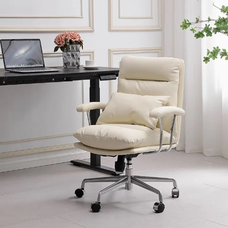 Armpad Recliner Office Chair Executive Normal Luxury Nordic White Office Chair Designer Rolling Sillas De Oficina Furniture
Armpad Recliner Office Chair Executive Normal Luxury Nordic White Office Chair Designer Rolling Sillas De Oficina Furniture