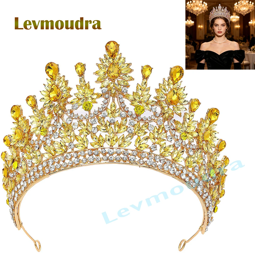 Levmoudra Crown and Tiara Crystal Bride Wedding Queen Crowns Decorative Princess Tiaras Rhinestone Hair Accessories for Women
Levmoudra Crown and Tiara Crystal Bride Wedding Queen Crowns Decorative Princess Tiaras Rhinestone Hair Accessories for Women