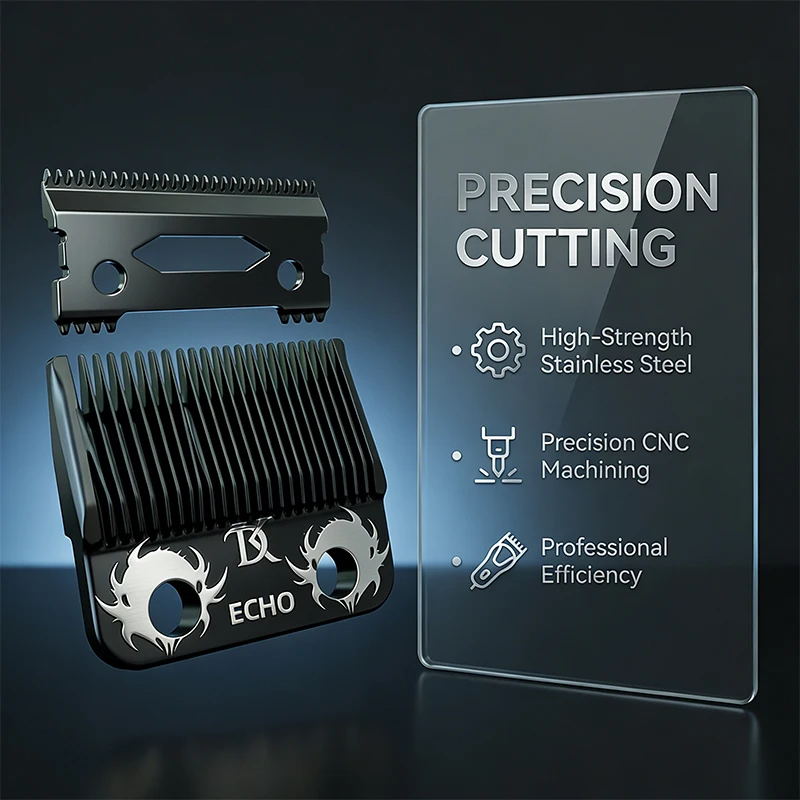 DK Eye of the Devil DLC-coated Echo Blades For SC JRL 8148 KM Gamma SC JRL MRD WAHL are Common to all Professional Hair Clipper
DK Eye of the Devil DLC-coated Echo Blades For SC JRL 8148 KM Gamma SC JRL MRD WAHL are Common to all Professional Hair Clipper