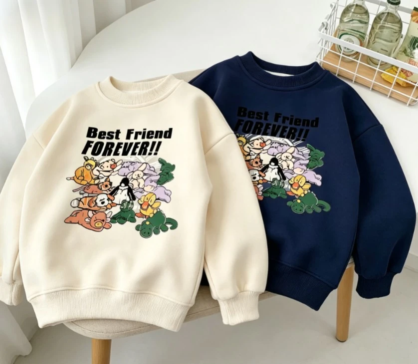 Small Kid Basic Spring Autumn Round Neck Sweatshirt Children Colorful Group Animal Print Long Sleeve Pullover Baby Clothing Wear
Small Kid Basic Spring Autumn Round Neck Sweatshirt Children Colorful Group Animal Print Long Sleeve Pullover Baby Clothing Wear