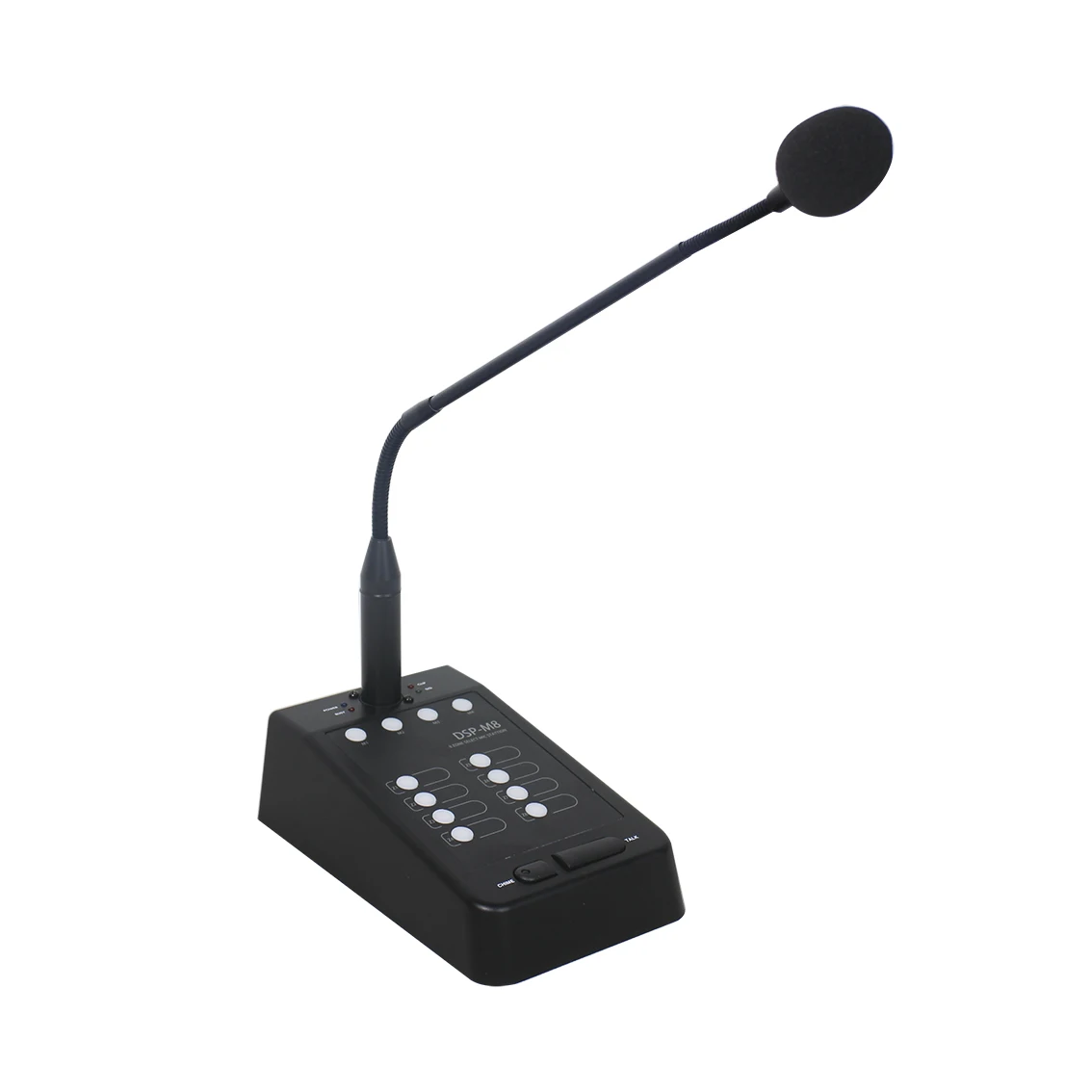 8 Zone Remote Paging Microphone Station with Talk & Chime On/off for DSP-880N+,DSP-880M+,DSP-880ND+
8 Zone Remote Paging Microphone Station with Talk & Chime On/off for DSP-880N+,DSP-880M+,DSP-880ND+
