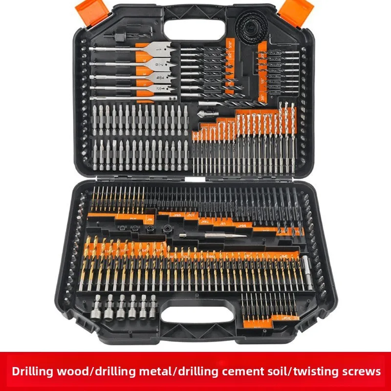 Household hss high-speed steel twist drill plastic box set straight handle lengthened high hardness M35 cobaltcontaining Daquan
Household hss high-speed steel twist drill plastic box set straight handle lengthened high hardness M35 cobaltcontaining Daquan