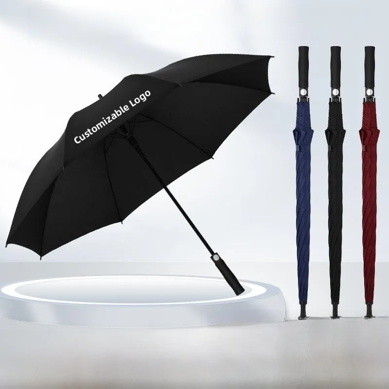 Golf Business Automatic Straight Stick Umbrella Men's Printed Logo Home Eight Bone Fiber 27 Inch Waterproof Rain Umbrella
Golf Business Automatic Straight Stick Umbrella Men's Printed Logo Home Eight Bone Fiber 27 Inch Waterproof Rain Umbrella
