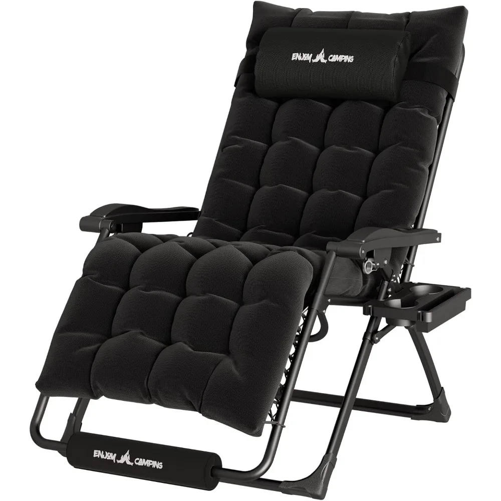 Oversized Zero Gravity Chair, 29In XL Patio Reclining Chair with Cushion, Outdoor Folding Recliner with Pillows, Cup Holder
Oversized Zero Gravity Chair, 29In XL Patio Reclining Chair with Cushion, Outdoor Folding Recliner with Pillows, Cup Holder