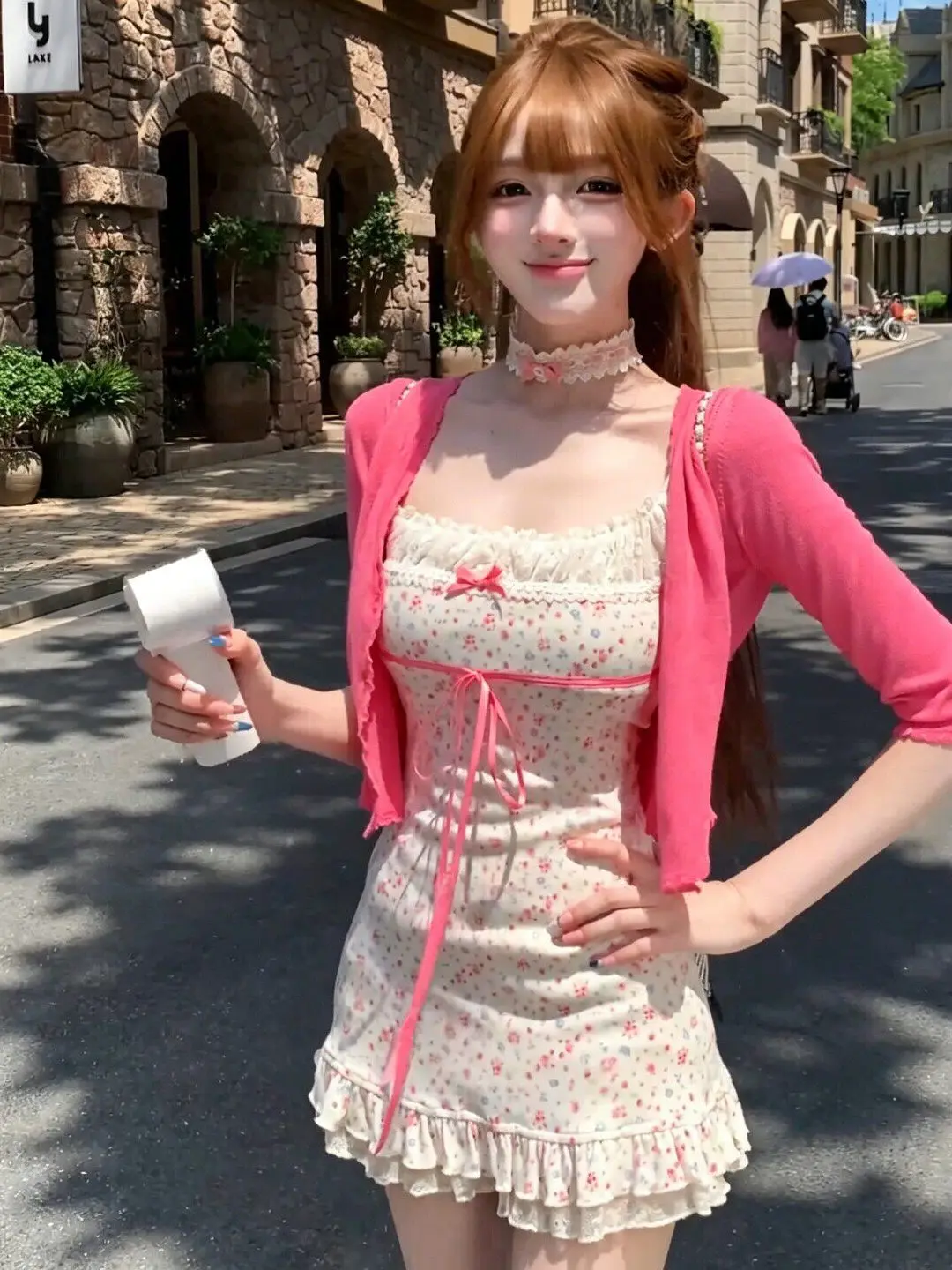 Dopamine Lace Splicing Floral Halter Dress Women's Summer New Waist Cinching Slimming Open Cardigan Two-Piece Set Outfit
Dopamine Lace Splicing Floral Halter Dress Women's Summer New Waist Cinching Slimming Open Cardigan Two-Piece Set Outfit