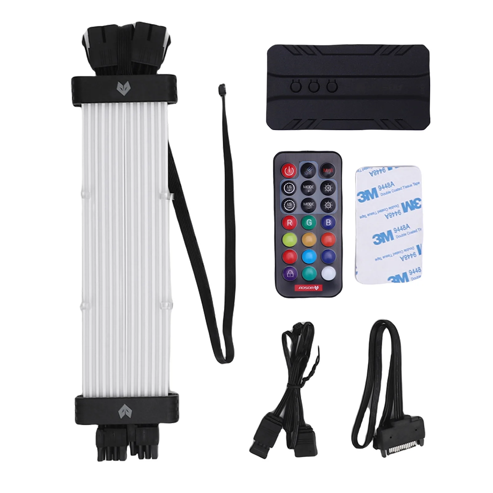 ARGB PSU Cable 120 Light Beads 5V Sync LED Strip 3D Luminous Effect Meteor Light Effect PC Motherboard Graphics Card Neon Cable
ARGB PSU Cable 120 Light Beads 5V Sync LED Strip 3D Luminous Effect Meteor Light Effect PC Motherboard Graphics Card Neon Cable