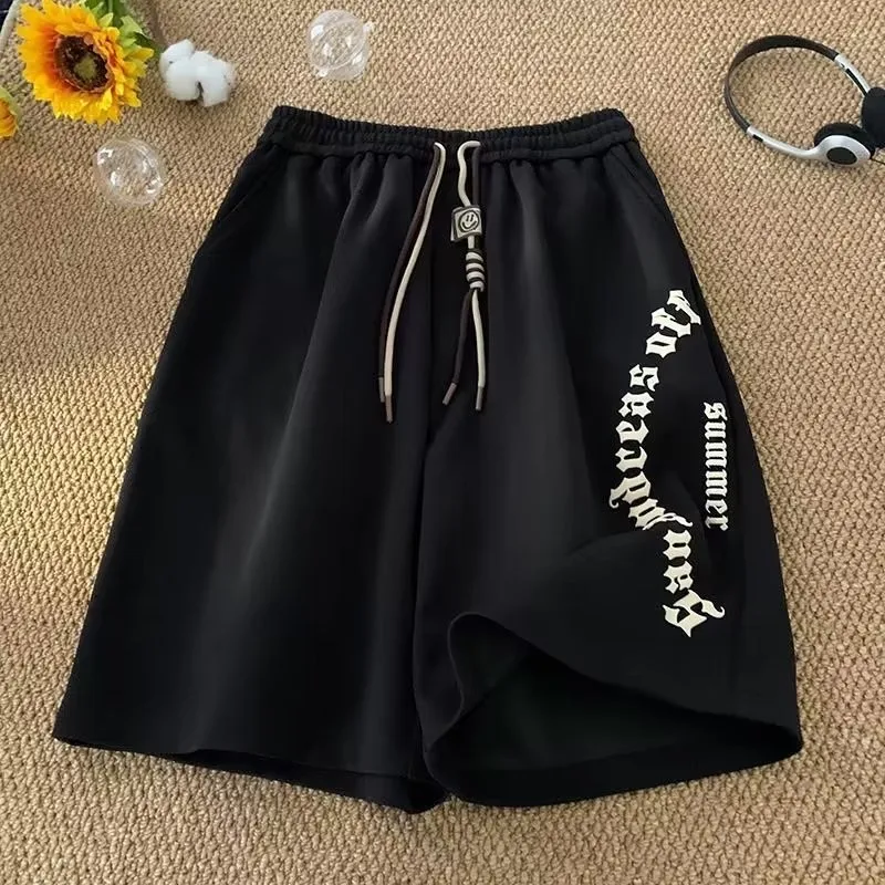 【 M-8XL 】Men's Loose Casual Shorts Gothic Style Letter Print Drawstring Streetwear Shorts
【 M-8XL 】Men's Loose Casual Shorts Gothic Style Letter Print Drawstring Streetwear Shorts