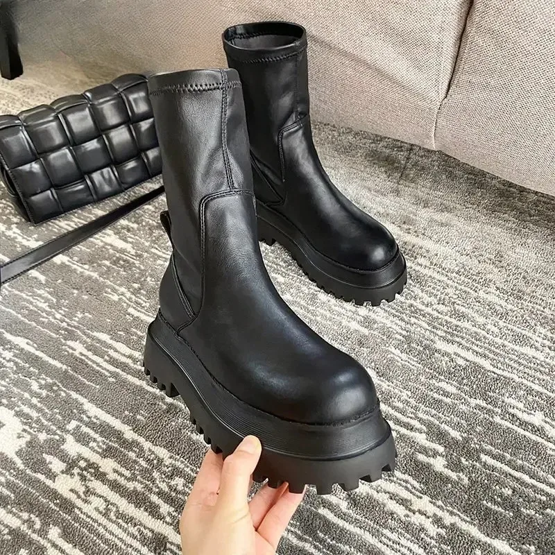 MEOD 2026 Winter Chunky Platform Heels Long Boots Round Toe Zipper Thick Sole Ladies Fashion Winter Women's Knee High Boots
MEOD 2026 Winter Chunky Platform Heels Long Boots Round Toe Zipper Thick Sole Ladies Fashion Winter Women's Knee High Boots