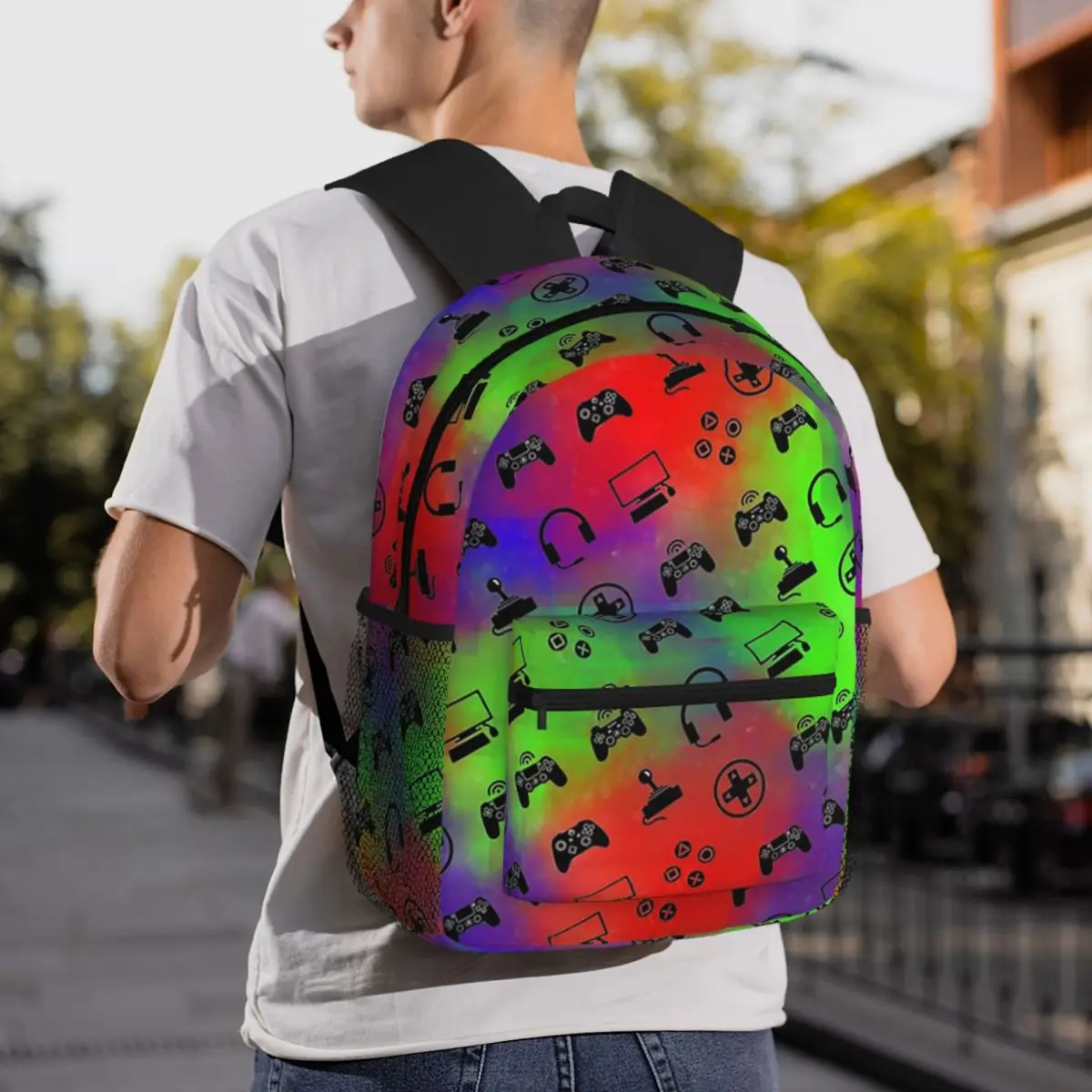 Gamer Controller Nostalgia Video Game Backpack Daypack Large Capacity Boys Girls BookBag School Bag Shoulder Bags for Men Women
Gamer Controller Nostalgia Video Game Backpack Daypack Large Capacity Boys Girls BookBag School Bag Shoulder Bags for Men Women