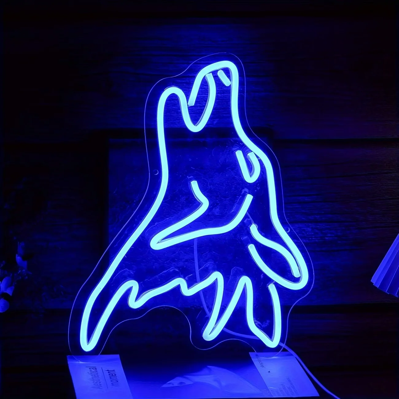 Neon Sign Featuring a Cute Blue Wolf Design, Perfect for Wall Decoration. USB Lights Are Ideal for Bedrooms, Home
Neon Sign Featuring a Cute Blue Wolf Design, Perfect for Wall Decoration. USB Lights Are Ideal for Bedrooms, Home
