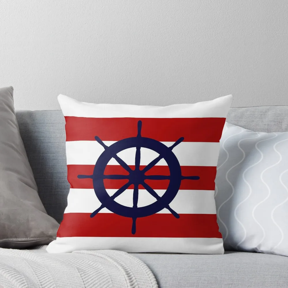 Nautical Navy Blue Ship's Steering Wheel On Red Stripes Throw Pillow Sofa Cushions Covers Cushions Cover pillow
Nautical Navy Blue Ship's Steering Wheel On Red Stripes Throw Pillow Sofa Cushions Covers Cushions Cover pillow