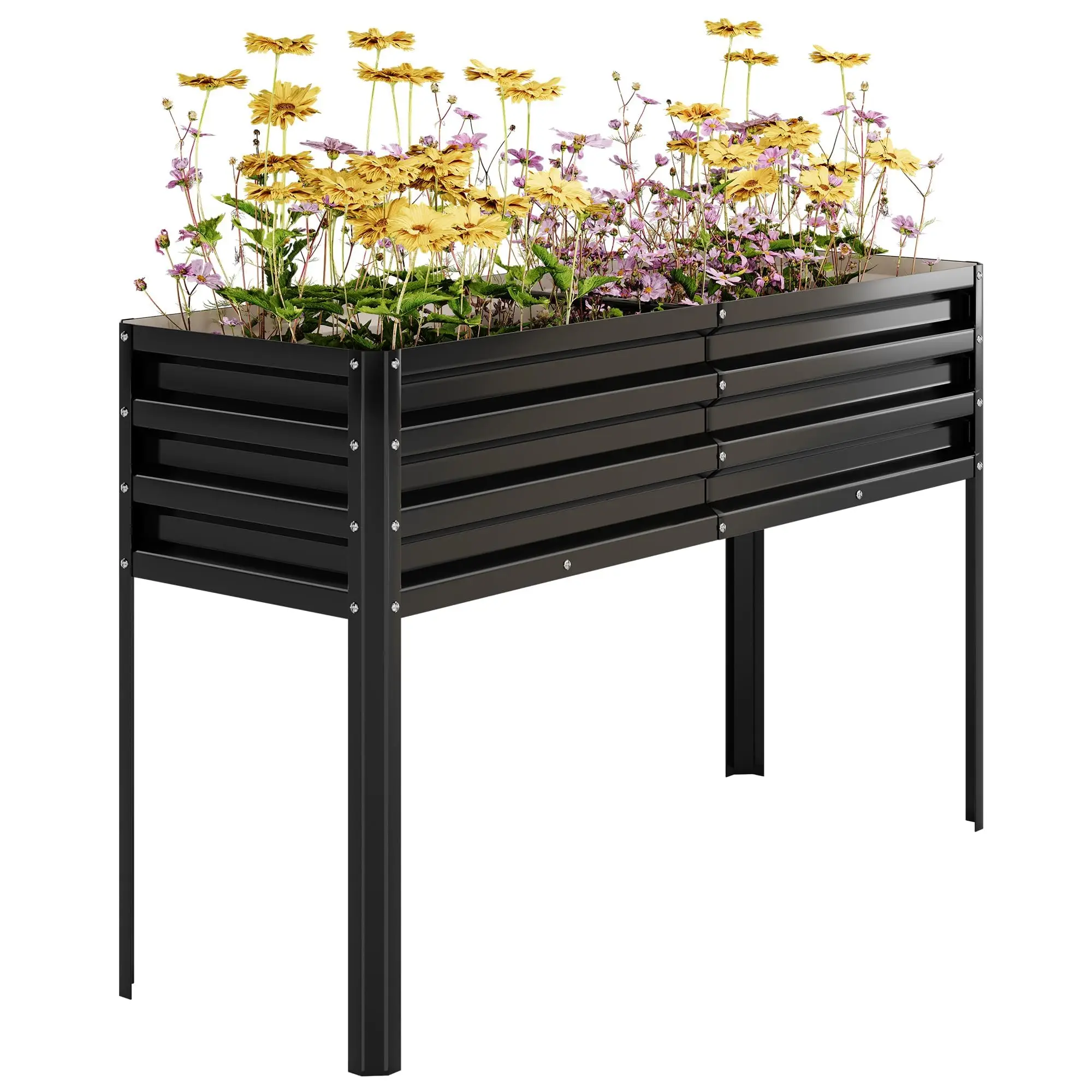Galvanized Raised Garden Bed with Legs for Vegetables, Herbs, Flowers, Large Metal Elevated Raised Planter Box with Drainage
Galvanized Raised Garden Bed with Legs for Vegetables, Herbs, Flowers, Large Metal Elevated Raised Planter Box with Drainage