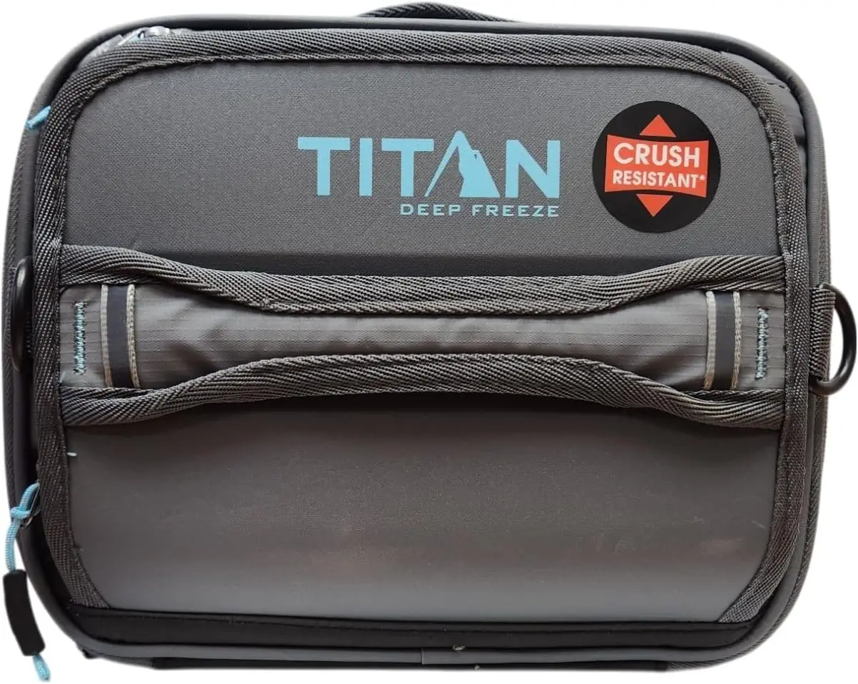 Titan Fridge Cold Crush Resistant Expandable Lunch Bag - With Reusable Gel Ice Packs Plus Food Container Set - Gray and
Titan Fridge Cold Crush Resistant Expandable Lunch Bag - With Reusable Gel Ice Packs Plus Food Container Set - Gray and