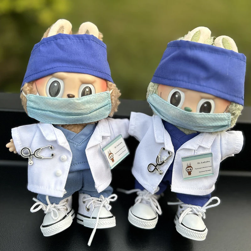 For Labubu Doll Clothing 17cm Hanging Toy Uniform Macaron Series Fabric Doll Clothing Medical Clothing Children Play Accessories
For Labubu Doll Clothing 17cm Hanging Toy Uniform Macaron Series Fabric Doll Clothing Medical Clothing Children Play Accessories