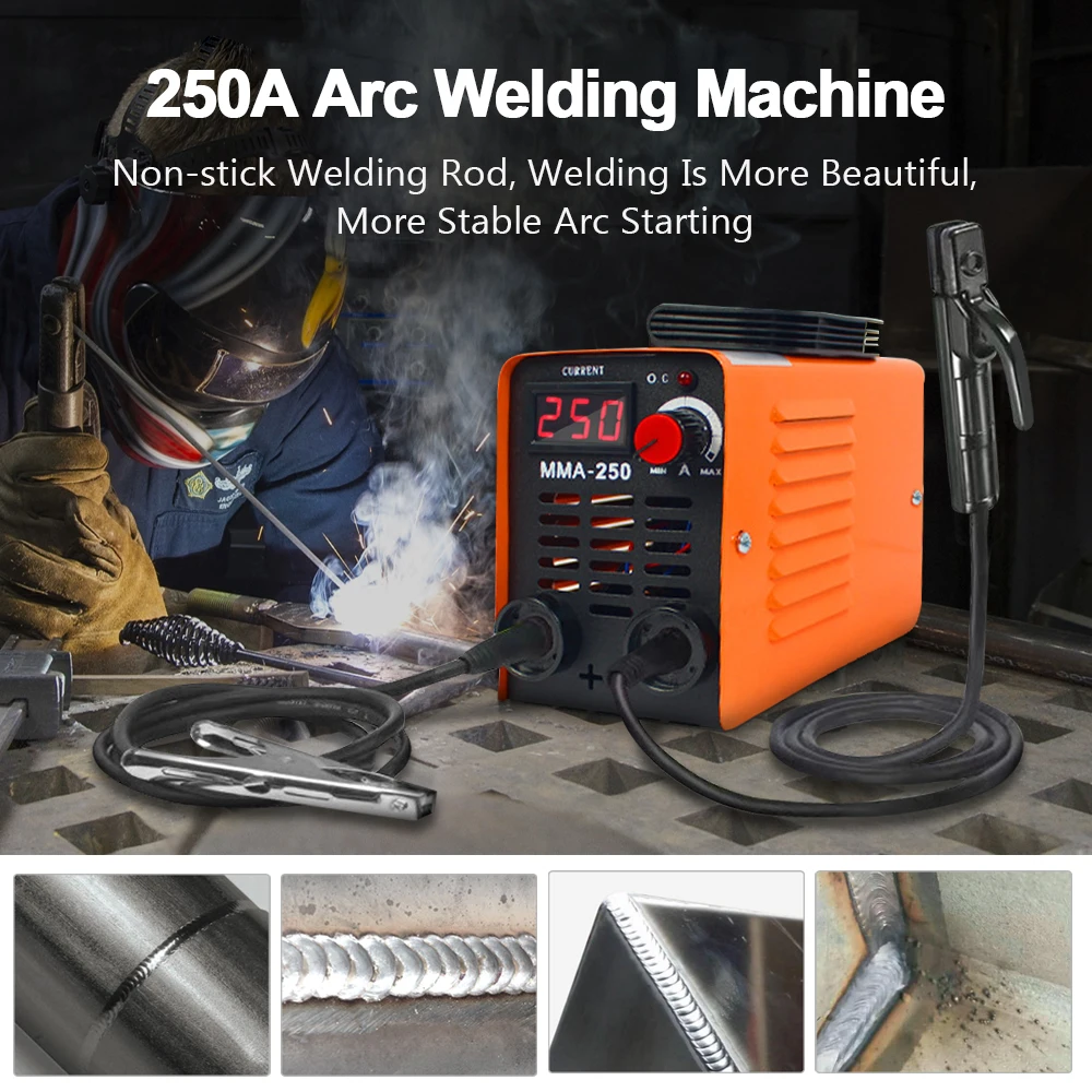 250A MMA ARC Welding Machine For Home Use Mini Portable Electric Welder AC 220V 110V Welding Equipment
250A MMA ARC Welding Machine For Home Use Mini Portable Electric Welder AC 220V 110V Welding Equipment