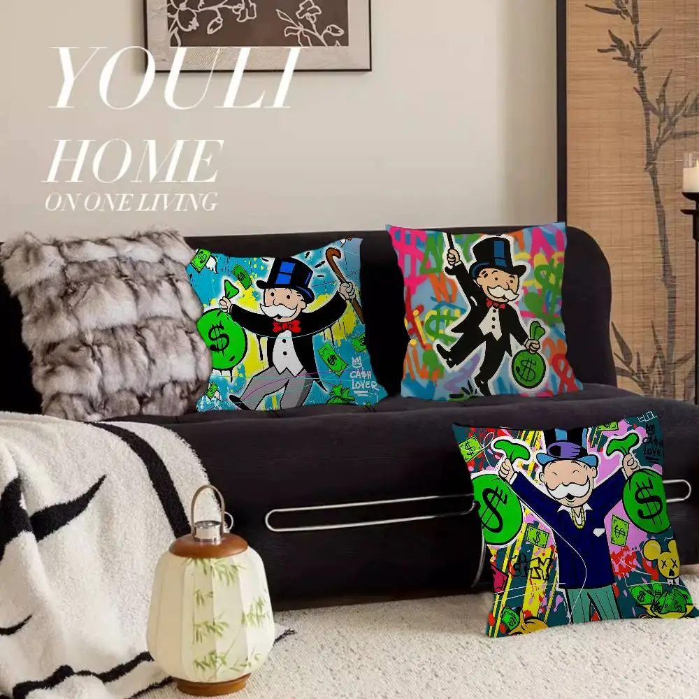 Monopoly Millionaire Money Canvas Personalized picture text home decorative pillows Household Gifts 45x45cm
Monopoly Millionaire Money Canvas Personalized picture text home decorative pillows Household Gifts 45x45cm