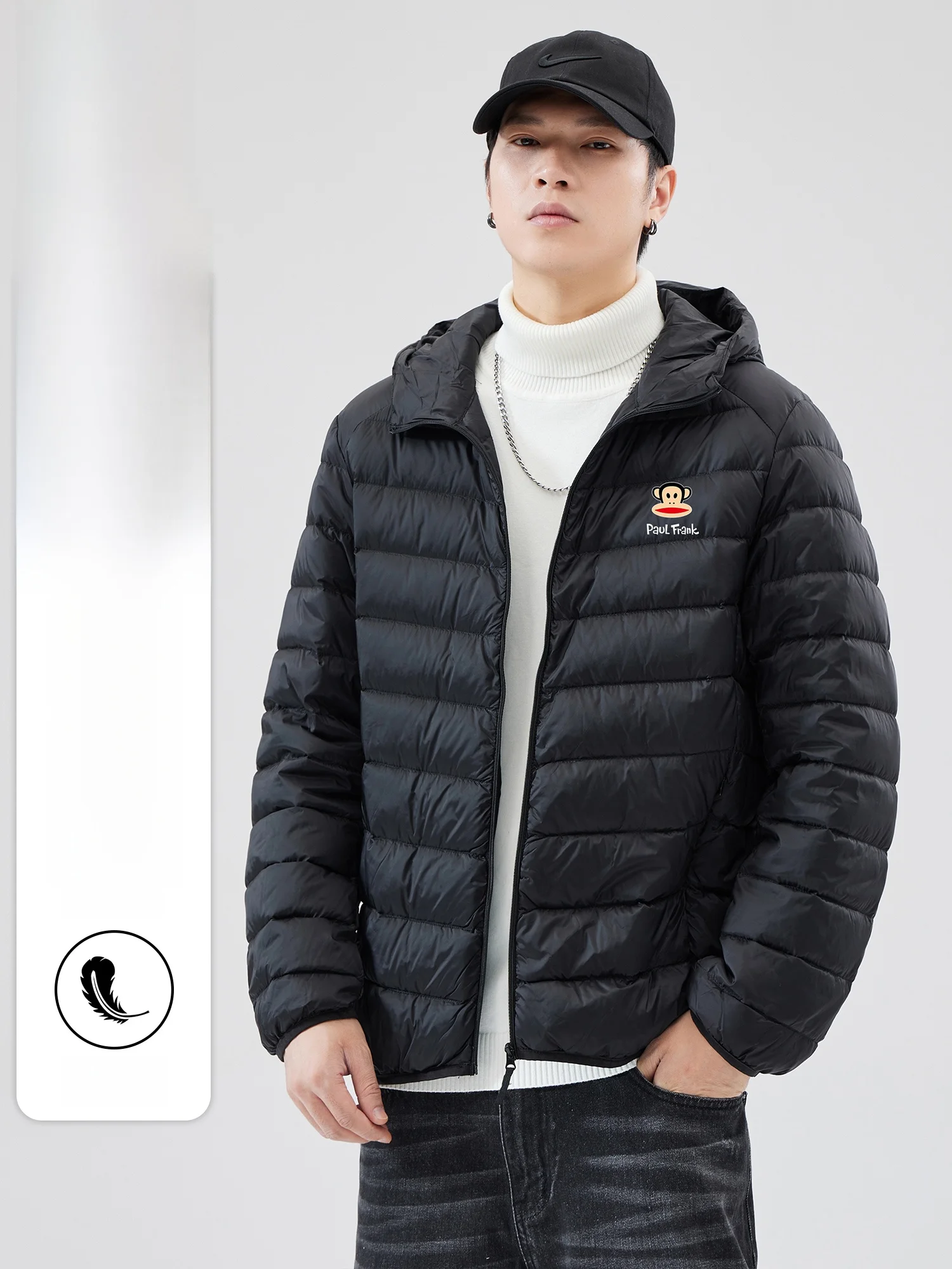 Мужская зимняя теплая легкая куртка Paul Frank Monkey Bone Design с капюшоном, наполненная 90% белым утиным пухом
Мужская зимняя теплая легкая куртка Paul Frank Monkey Bone Design с капюшоном, наполненная 90% белым утиным пухом