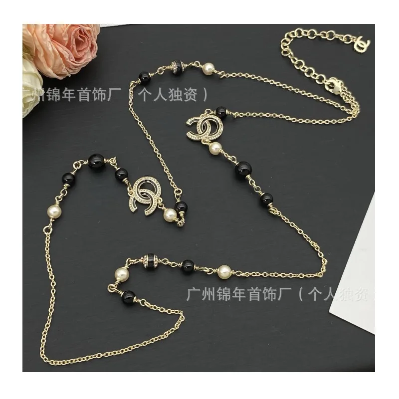 Multi-layer Black Bead Double Necklace Light Luxury Diamond-encrusted Pearl Temperament Neck Chain Direct Supply Fashion Jewelry
Multi-layer Black Bead Double Necklace Light Luxury Diamond-encrusted Pearl Temperament Neck Chain Direct Supply Fashion Jewelry