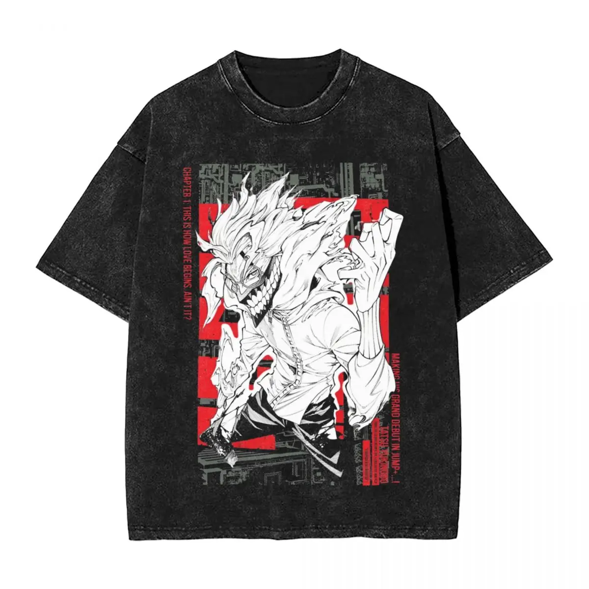 Промытые футболки Япония Okarun Dandadan Аниме Винтажная футболка High Street Streetwear Топы с короткими рукавами и принтом Футболки для мужчин и женщин
Промытые футболки Япония Okarun Dandadan Аниме Винтажная футболка High Street Streetwear Топы с короткими рукавами и принтом Футболки для мужчин и женщин