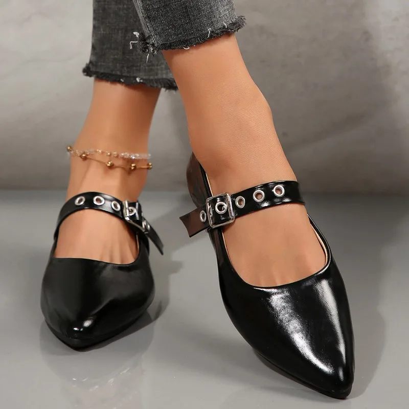 2025 Women Shoes Brand Women's Pumps Sexy Pointed Low Heel Pumps Fashion Shallow Buckle Flat Shoes Zapatos Size 36-43
2025 Women Shoes Brand Women's Pumps Sexy Pointed Low Heel Pumps Fashion Shallow Buckle Flat Shoes Zapatos Size 36-43