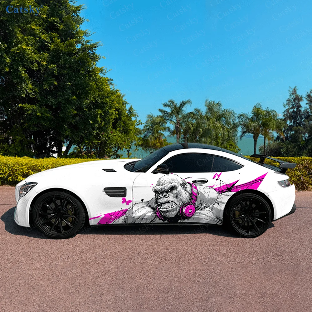 Colorful DJ Gorilla Car Vinyl Wraps Decal Self-adhesive PVC Sticker Suitable for Trucks SUV Decoration Auto Accessories Gift
Colorful DJ Gorilla Car Vinyl Wraps Decal Self-adhesive PVC Sticker Suitable for Trucks SUV Decoration Auto Accessories Gift