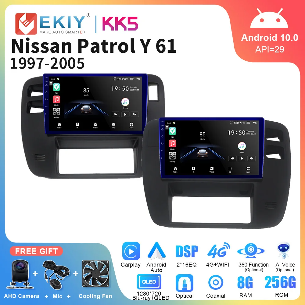 Автомагнитола EKIY KK5 для Nissan патруль 1997-2005, мультимедийный проигрыватель LHD RHD с GPS-навигацией для Carplay, автомагнитола 2 Din без DVD
Автомагнитола EKIY KK5 для Nissan патруль 1997-2005, мультимедийный проигрыватель LHD RHD с GPS-навигацией для Carplay, автомагнитола 2 Din без DVD