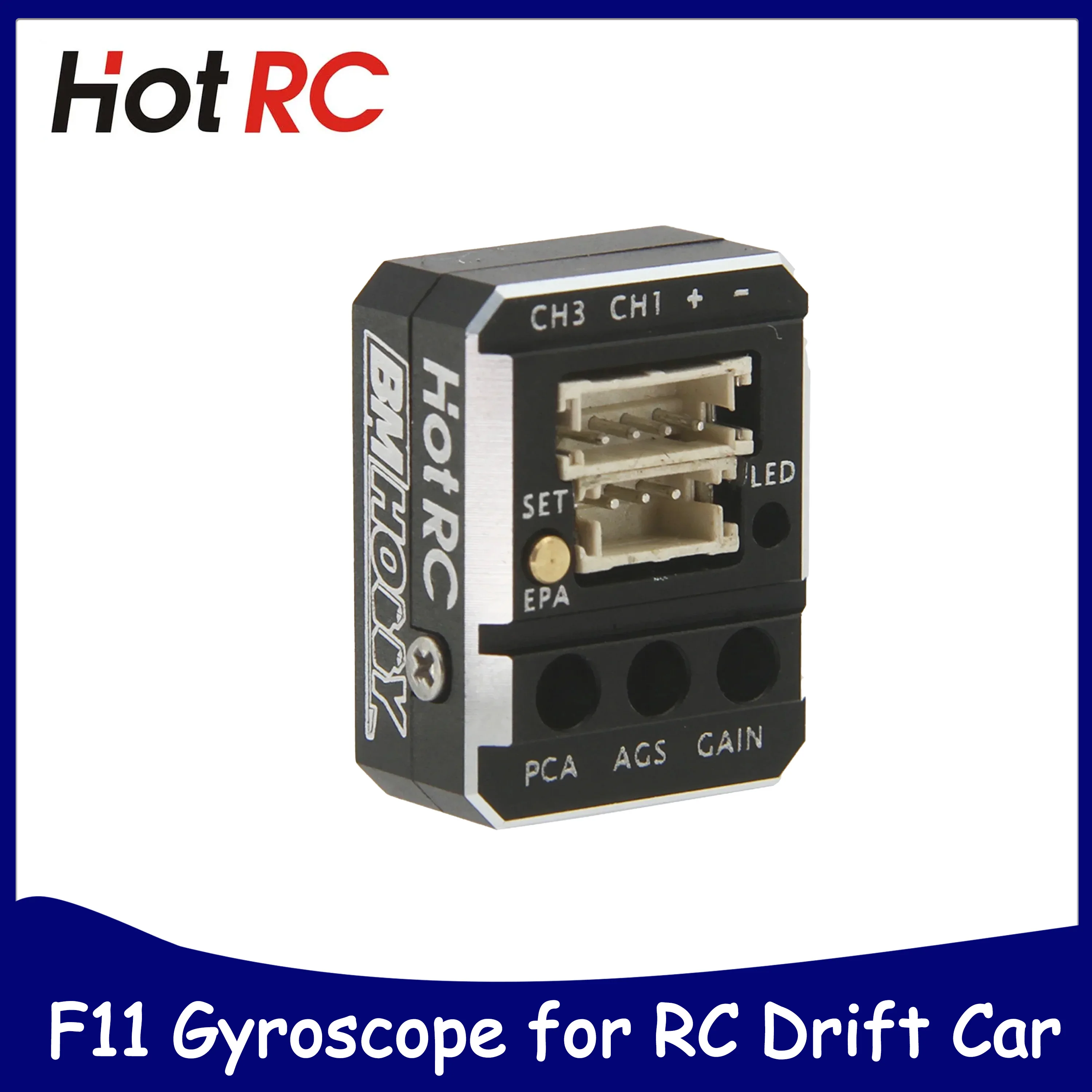 HOTRC F11 Gyroscope Automatic Stability Control Metal Gyro for RC Racing Drift Car Crawler Boat Transmitter Receiver Toy Parts
HOTRC F11 Gyroscope Automatic Stability Control Metal Gyro for RC Racing Drift Car Crawler Boat Transmitter Receiver Toy Parts