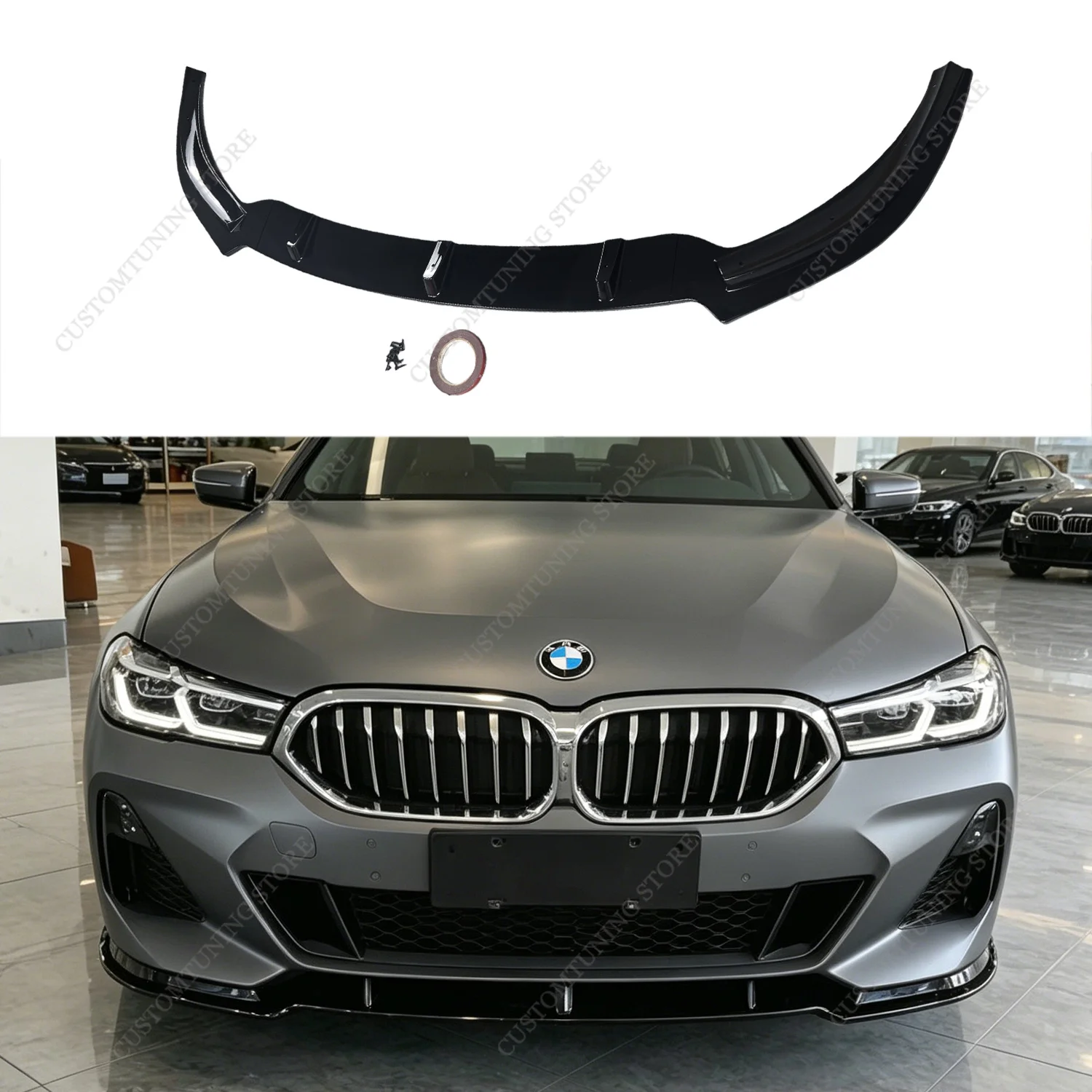 Gloss Black Max Style ABS Car Front Bumper Splitter Lip Spoiler Canards For BMW G32 6 Series GT M Sport 2020-2023 Facelift
Gloss Black Max Style ABS Car Front Bumper Splitter Lip Spoiler Canards For BMW G32 6 Series GT M Sport 2020-2023 Facelift