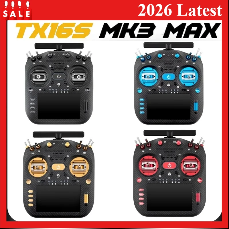 Радиопередатчик VEVLO TX16S MK3 MAX RC с подвесом CNC Hall AG02, встроенной памятью 4 ГБ, модулем JR Bay X-Band ELRS для FPV дронов и авиамоделей
Радиопередатчик VEVLO TX16S MK3 MAX RC с подвесом CNC Hall AG02, встроенной памятью 4 ГБ, модулем JR Bay X-Band ELRS для FPV дронов и авиамоделей