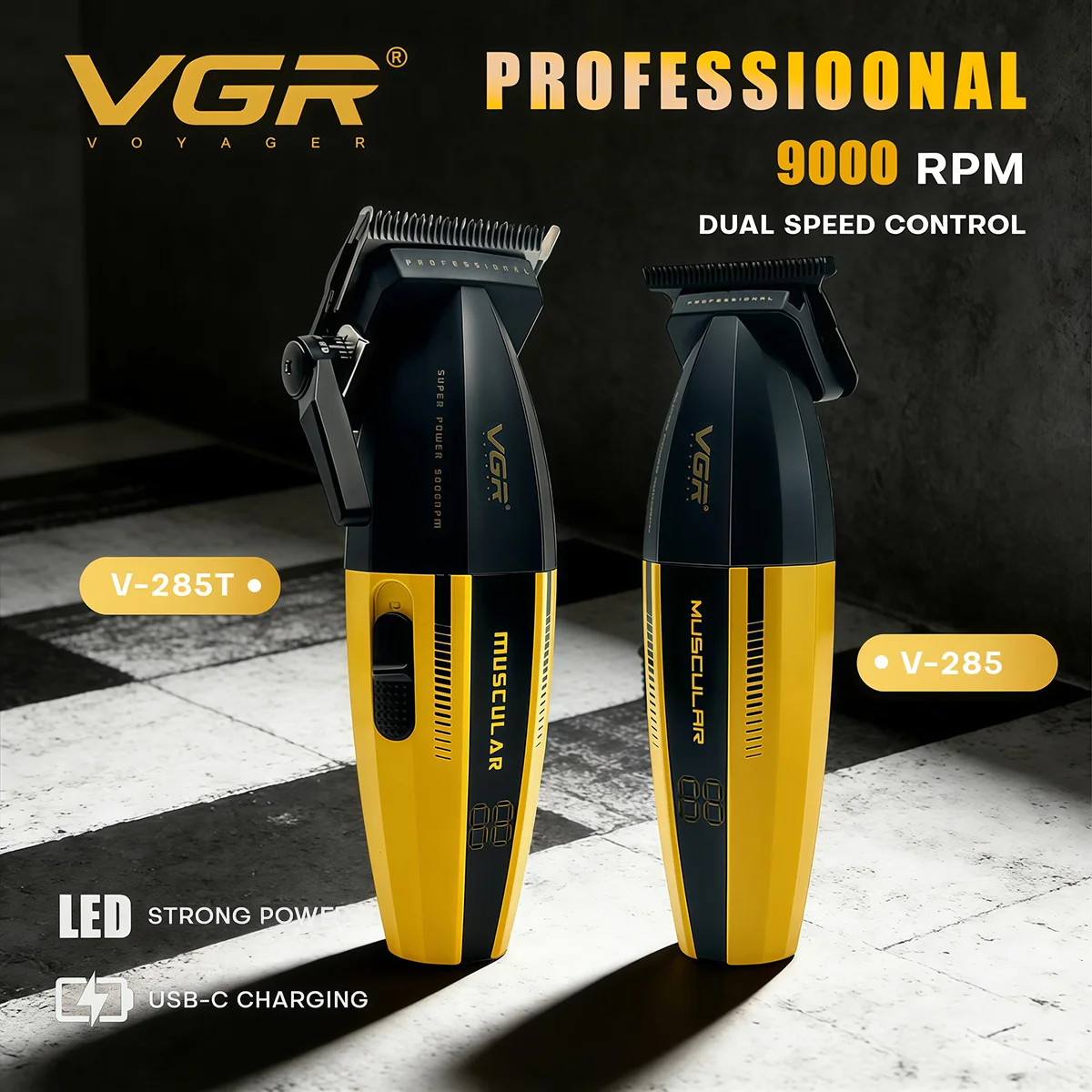 VGR Mашинка для стрижки волос Триммер для волос Профессиональный Машина для стрижки волос Регулируемый Машина для стрижки волос Аккумуляторный Металлический Набор машинок для стрижки и триммеров V-285
VGR Mашинка для стрижки волос Триммер для волос Профессиональный Машина для стрижки волос Регулируемый Машина для стрижки волос Аккумуляторный Металлический Набор машинок для стрижки и триммеров V-285