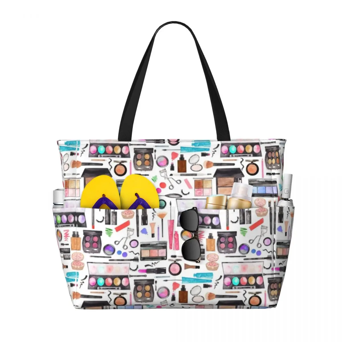 Watercolor Makeup Artist Pattern Large travel bag Waterproof Tote Beach Bag Large Capacity Travel Shopping bags
Watercolor Makeup Artist Pattern Large travel bag Waterproof Tote Beach Bag Large Capacity Travel Shopping bags