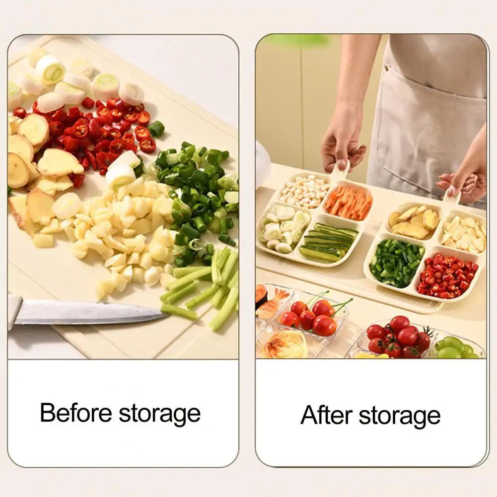 Compartment Plate 4-compartment Dried Fruit Snack Plate with Handle Space-saving Candy Pastry Appetizer Serving Platter Food
Compartment Plate 4-compartment Dried Fruit Snack Plate with Handle Space-saving Candy Pastry Appetizer Serving Platter Food