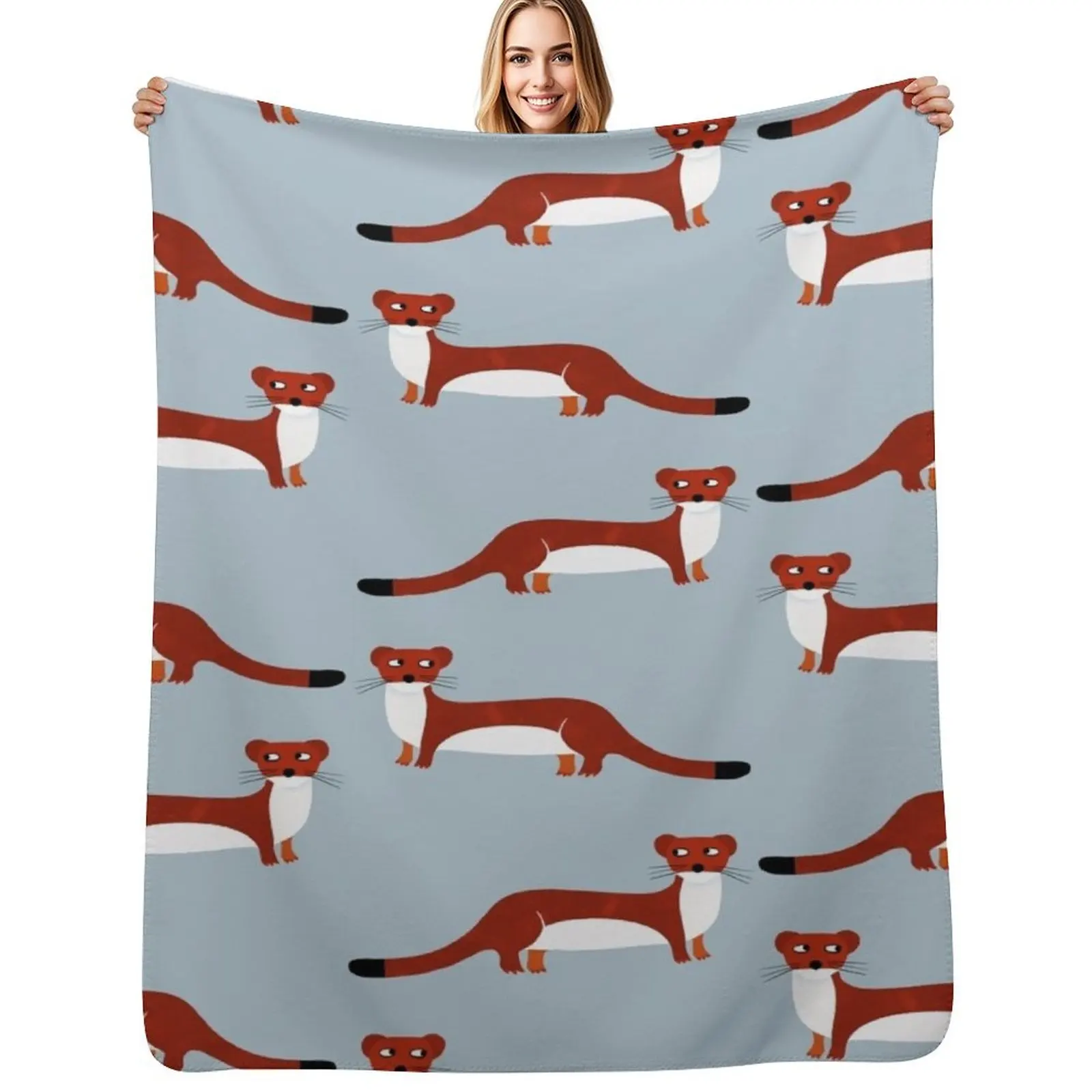 Weasel Throw Blanket Multi Use Warm Blanket for Living Room Bedroom
Weasel Throw Blanket Multi Use Warm Blanket for Living Room Bedroom