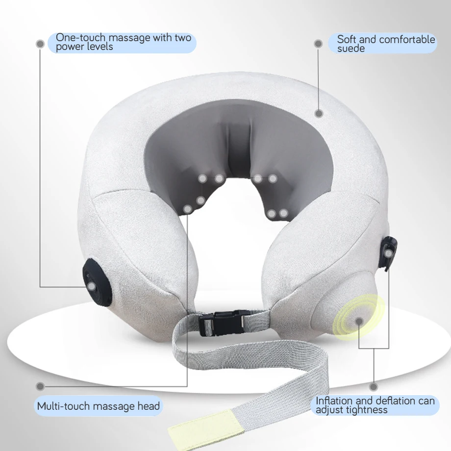 Smart Electric Pneumatic Wrap Compression Neck Massager Portable Design for Neck Shoulder Back Relaxation
Smart Electric Pneumatic Wrap Compression Neck Massager Portable Design for Neck Shoulder Back Relaxation