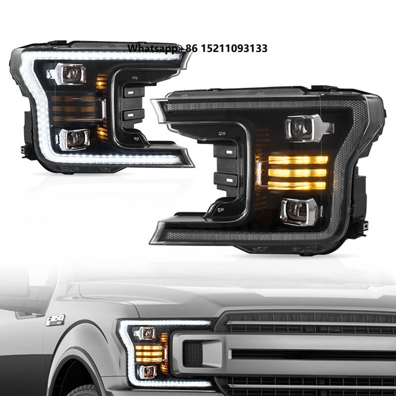 Full LED Headlights with Sequential Turn Signal New 12V 8000 Lumens Color Temperature for 2018-2020 for F150
Full LED Headlights with Sequential Turn Signal New 12V 8000 Lumens Color Temperature for 2018-2020 for F150