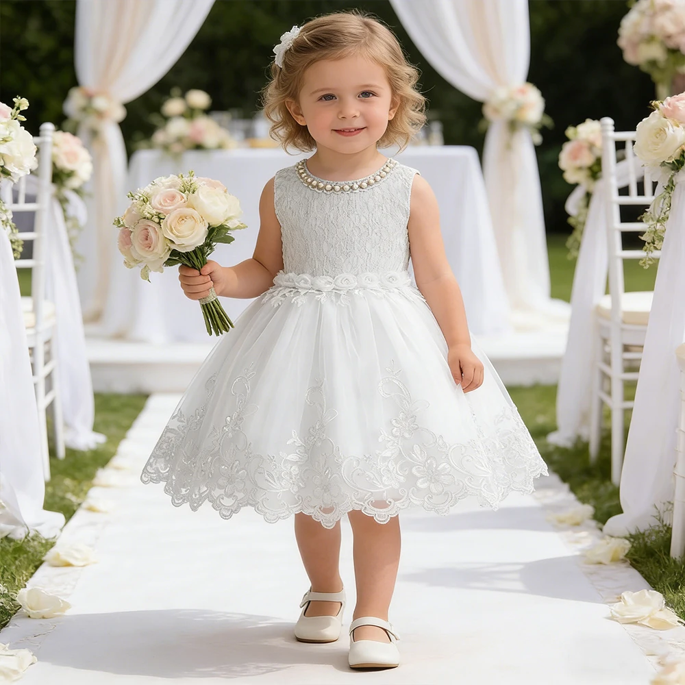 Weddings Flower Child Dress White Costume for Baby Baptismal 1st Birthday Dress Toddler Girls Tulle Princess Evening Dress Gown
Weddings Flower Child Dress White Costume for Baby Baptismal 1st Birthday Dress Toddler Girls Tulle Princess Evening Dress Gown