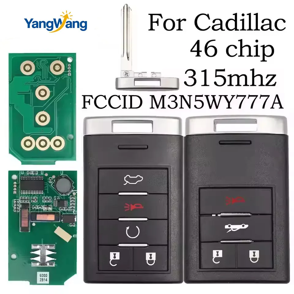 para Cadillac CTS STS SLS 2008-2014 Fob 315MHz ID46 Chip M3N5WY7777A Control remoto inteligente llave de coche Balde sin cortar
para Cadillac CTS STS SLS 2008-2014 Fob 315MHz ID46 Chip M3N5WY7777A Control remoto inteligente llave de coche Balde sin cortar