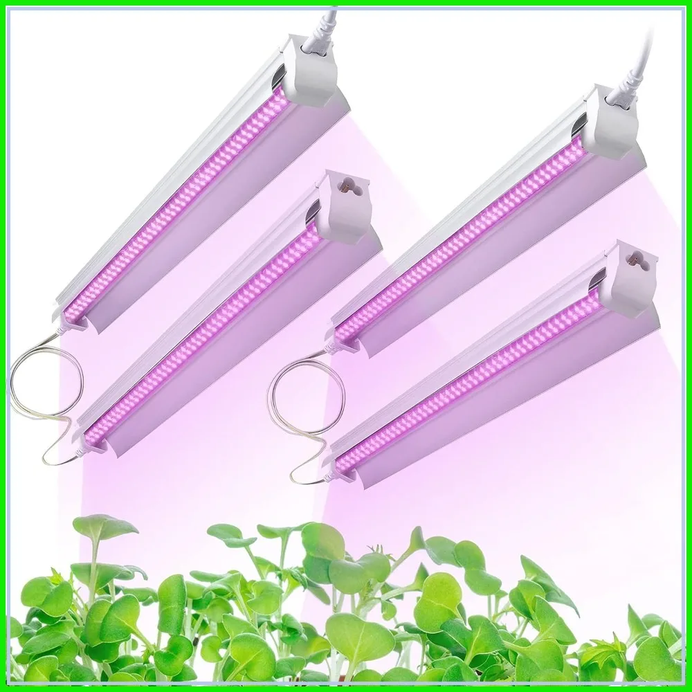 4ft T8 LED Grow Light 180W(1080W Equivalent) Full Spectrum for Indoor Plants, 4-Pack
4ft T8 LED Grow Light 180W(1080W Equivalent) Full Spectrum for Indoor Plants, 4-Pack