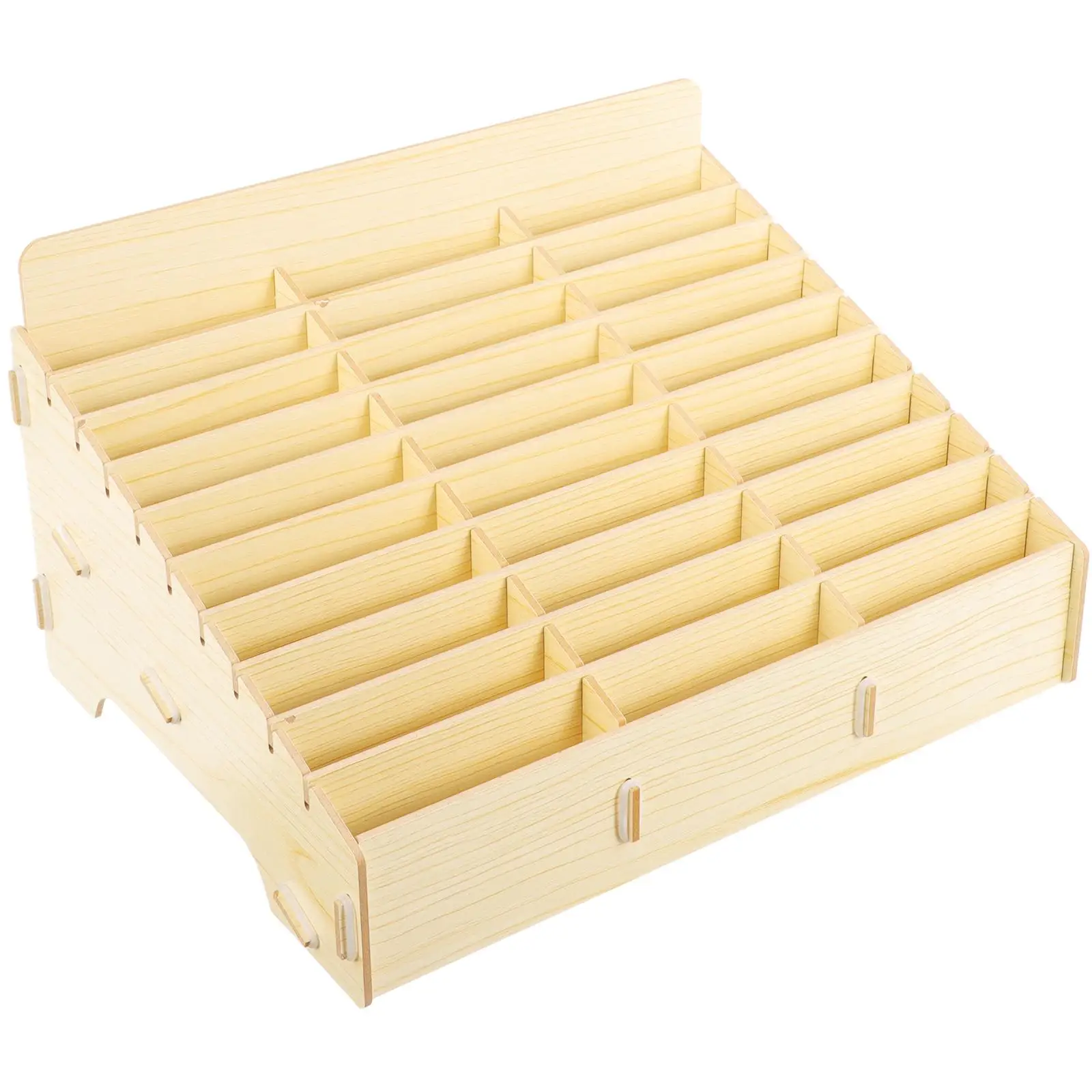 30-Compartment Phone Storage Box Wooden Desktop Organizer Teacher Office Rack Maple Style Study Supplies Container
30-Compartment Phone Storage Box Wooden Desktop Organizer Teacher Office Rack Maple Style Study Supplies Container