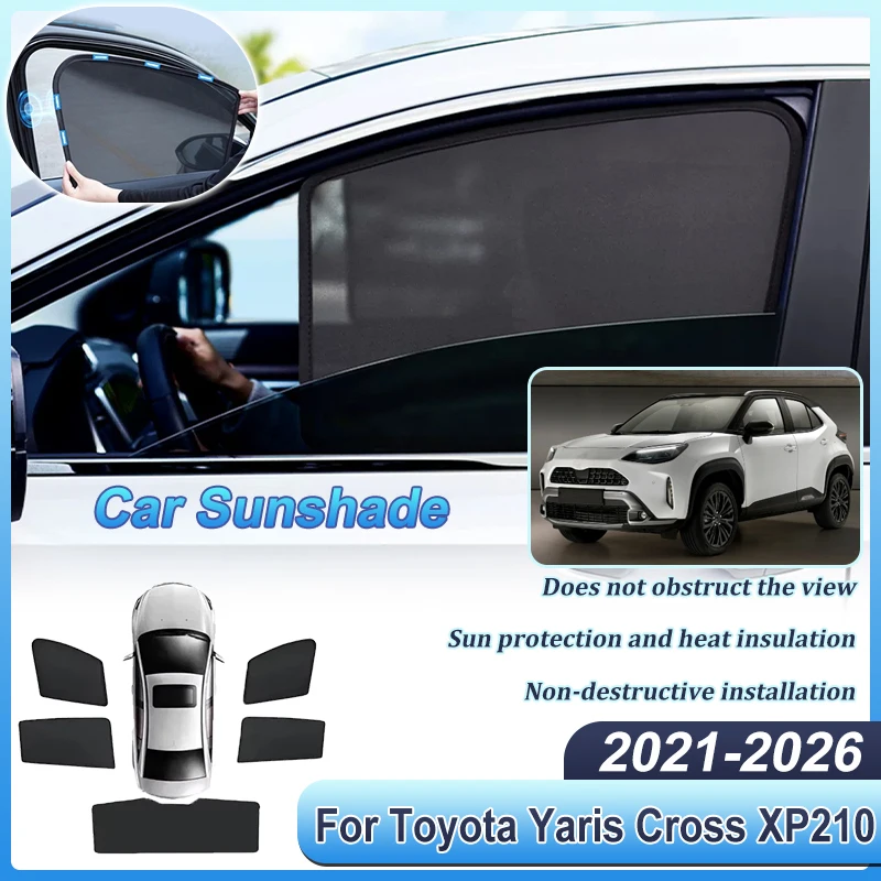 Car Mesh Sunshades For Toyota Yaris Cross Accessories XP210 2021-2026 Curtain Mesh UV Protection Windshield Curtain Auto Parts
Car Mesh Sunshades For Toyota Yaris Cross Accessories XP210 2021-2026 Curtain Mesh UV Protection Windshield Curtain Auto Parts