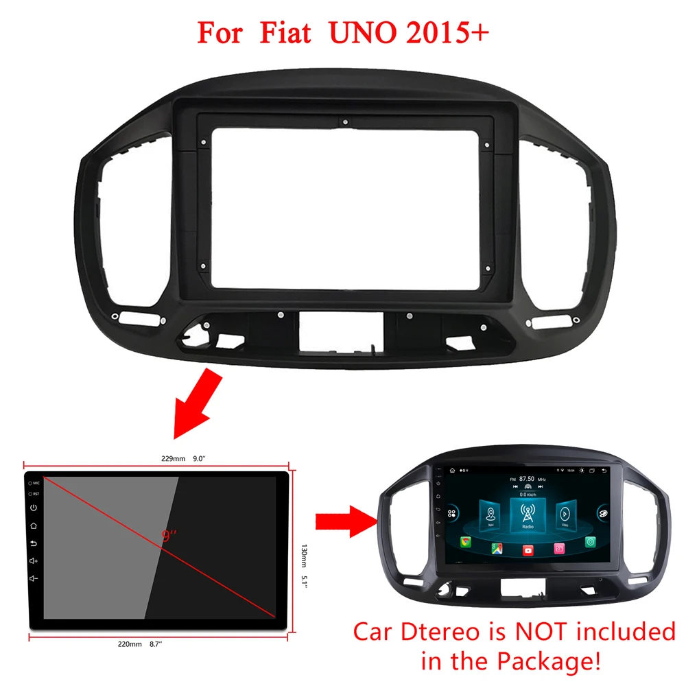 9inch android Car Radio Installation DVD GPS Mp5 Plastic Fascia Panel Frame for FIAT UNO 2020 car radio frame Dash Mount Kit
9inch android Car Radio Installation DVD GPS Mp5 Plastic Fascia Panel Frame for FIAT UNO 2020 car radio frame Dash Mount Kit