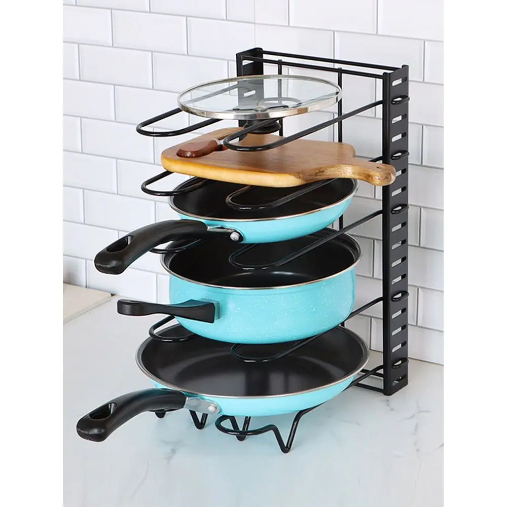 Iron Modern Simple Black Paint Detachable Foldable Single Side MultiLayer Vertical Pot Lid Rack Kitchen Organizer Shelf With Mu
Iron Modern Simple Black Paint Detachable Foldable Single Side MultiLayer Vertical Pot Lid Rack Kitchen Organizer Shelf With Mu