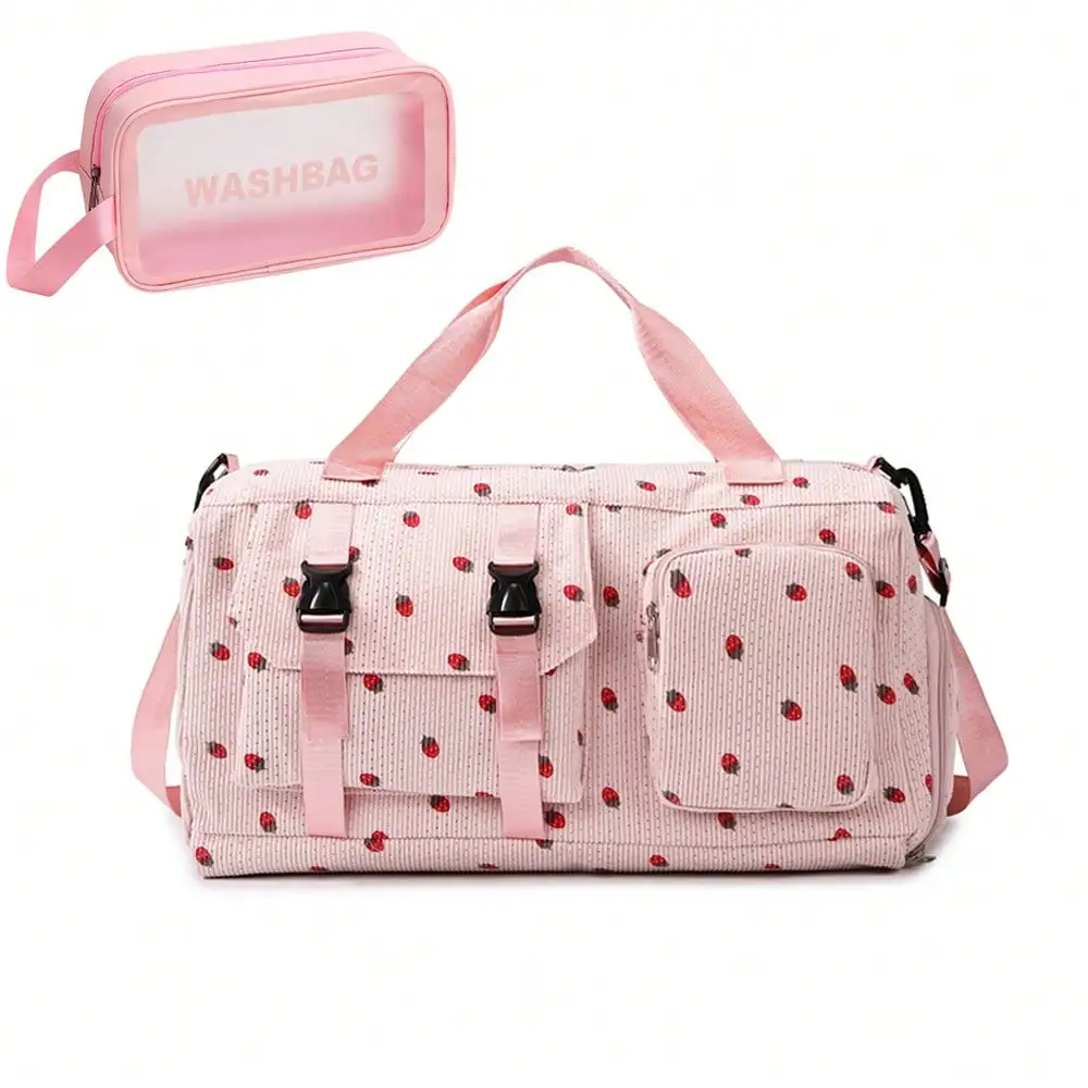 1Pcs Luggage Bag and 1Pcs Makeup Storage Bag Floral Travel Duffle Bag for Lady Dry Wet Seperation with Shoes Box Trip Bag Set
1Pcs Luggage Bag and 1Pcs Makeup Storage Bag Floral Travel Duffle Bag for Lady Dry Wet Seperation with Shoes Box Trip Bag Set