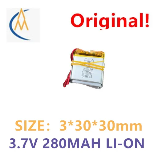 280MAH polymer battery 303030 capacity meter smart watch shaver sound pickup beauty eye recording second-line 3.7V
280MAH polymer battery 303030 capacity meter smart watch shaver sound pickup beauty eye recording second-line 3.7V