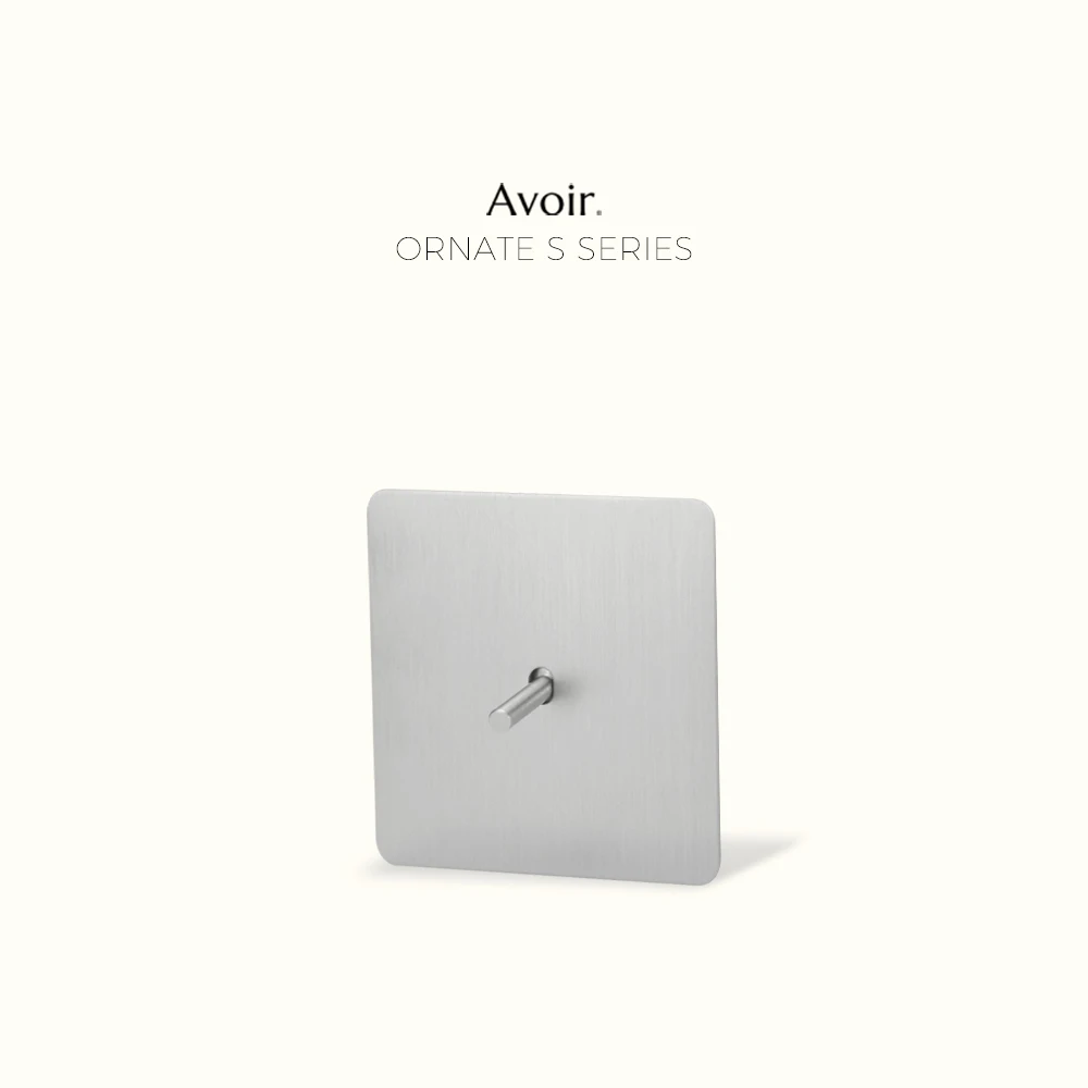 Avoir Matte Silver Toggle Switch Light Switches For House Wall Panel 86 Type EU Brass Lever Switch Wall Socket With USB Type C
Avoir Matte Silver Toggle Switch Light Switches For House Wall Panel 86 Type EU Brass Lever Switch Wall Socket With USB Type C