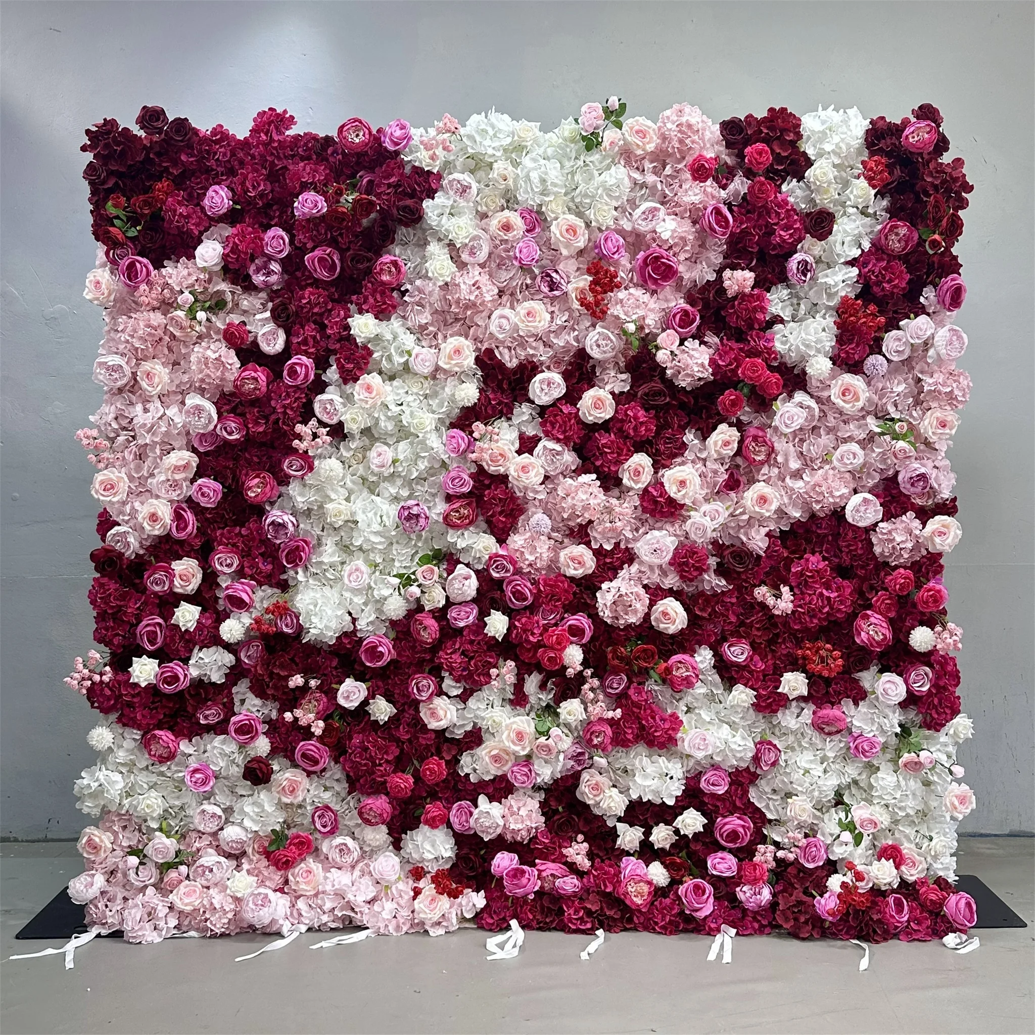 High Quality 8ft X 8ft Roll Up Fabric Flower Wall Artificial Rose White Flower Wall For Wedding Backdrop Decoration
High Quality 8ft X 8ft Roll Up Fabric Flower Wall Artificial Rose White Flower Wall For Wedding Backdrop Decoration