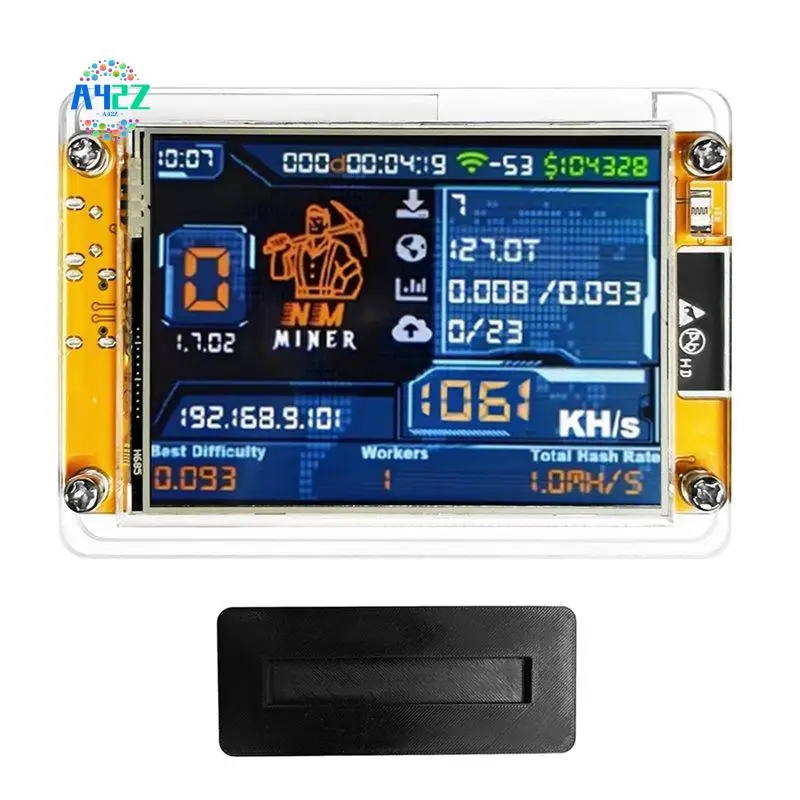 A42Z-1060KH/S Nmminer Nerdminer+Stand Upgraded Harshrate 2.8 Inch Smart Display Bitcoin Crypto Solo Lottery Miner Nerdminer
A42Z-1060KH/S Nmminer Nerdminer+Stand Upgraded Harshrate 2.8 Inch Smart Display Bitcoin Crypto Solo Lottery Miner Nerdminer