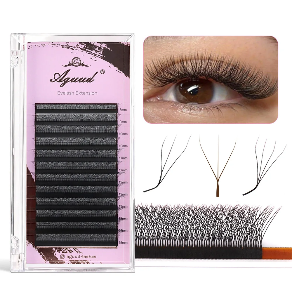 AGUUD New Brown 3D/4D/5D W Lashes Bloom Automatic Flowering Soft Premade Fans Soft Individual Eyelash Spike 3D Clover Fairy Lash
AGUUD New Brown 3D/4D/5D W Lashes Bloom Automatic Flowering Soft Premade Fans Soft Individual Eyelash Spike 3D Clover Fairy Lash